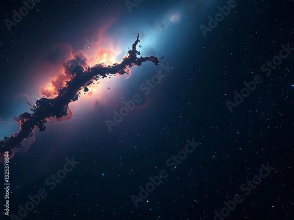 Fototapeta Majestic Nebula in Deep Space Cosmic Clouds, Stellar Dust, Galaxy, Astronomy, Outer Space Exploration