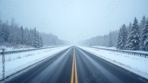 Obraz Straight highway road