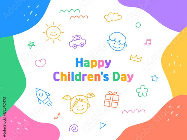 Obraz 어린이날 일러스트 디자인