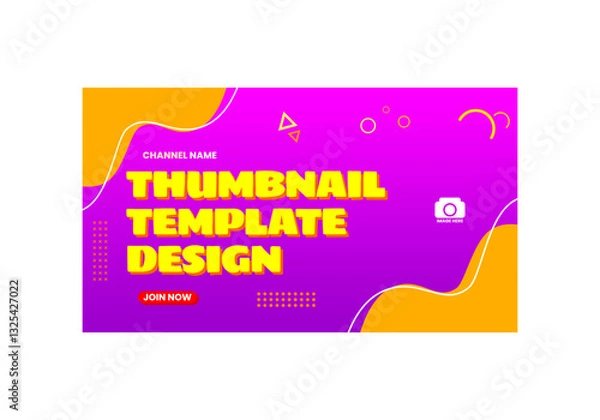 Obraz youtube thumbnail template
