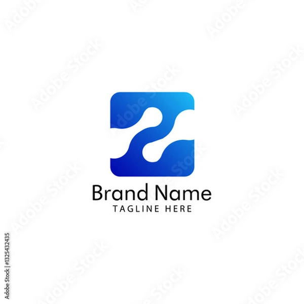 Fototapeta initial letter Z molecule logo design vector