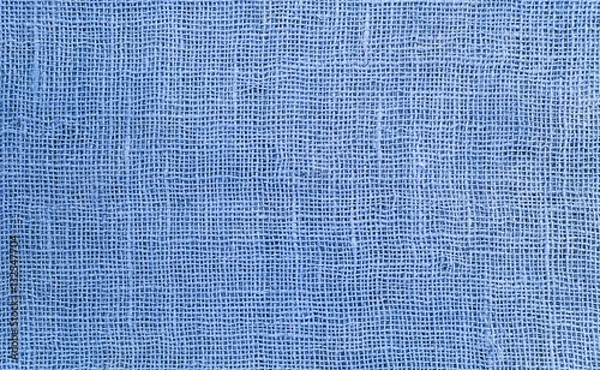 Obraz Hellblauer Jute Sackleinen Hintergrund