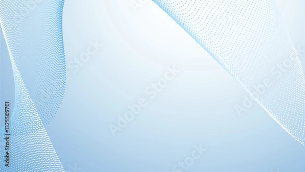Obraz Baby blue gradient with halftone abstract background for backdrop or presentation