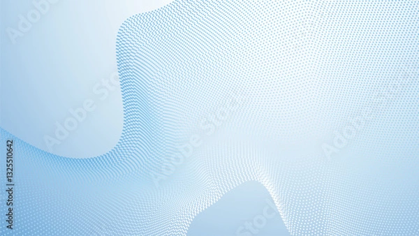 Obraz Baby blue gradient with halftone abstract background for backdrop or presentation