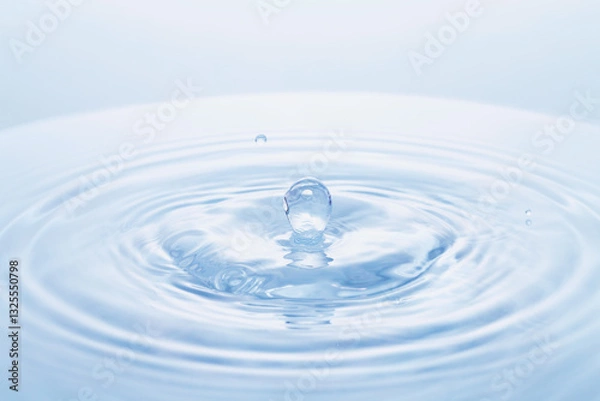 Obraz 水面に落ちる水滴.