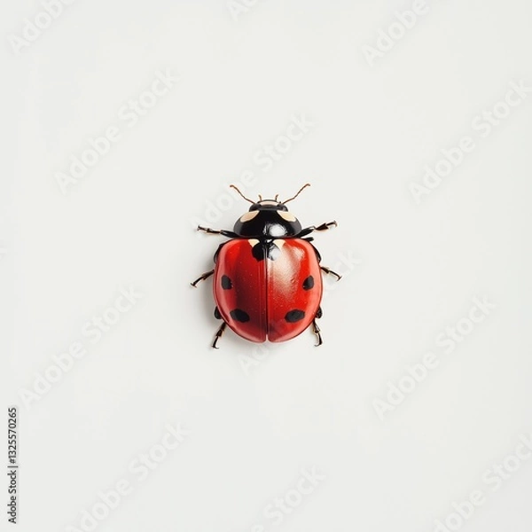 Fototapeta ladybug on white background
