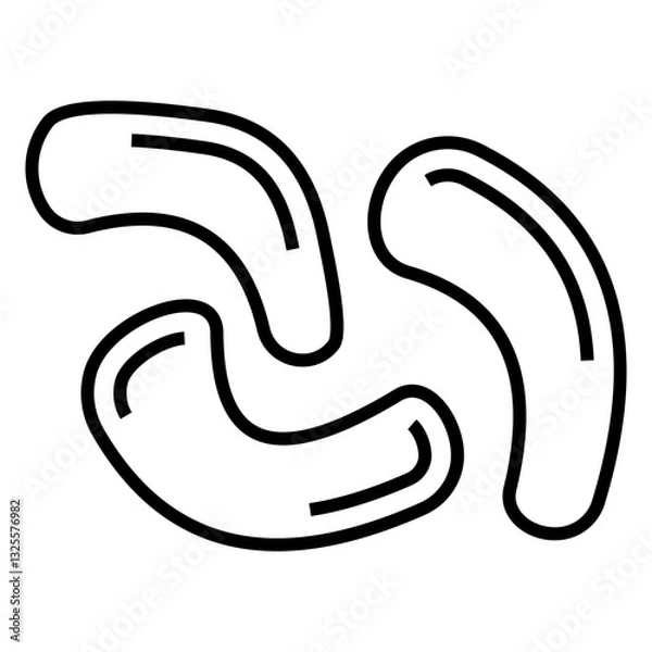 Obraz Cashew icon vector design symbol templates