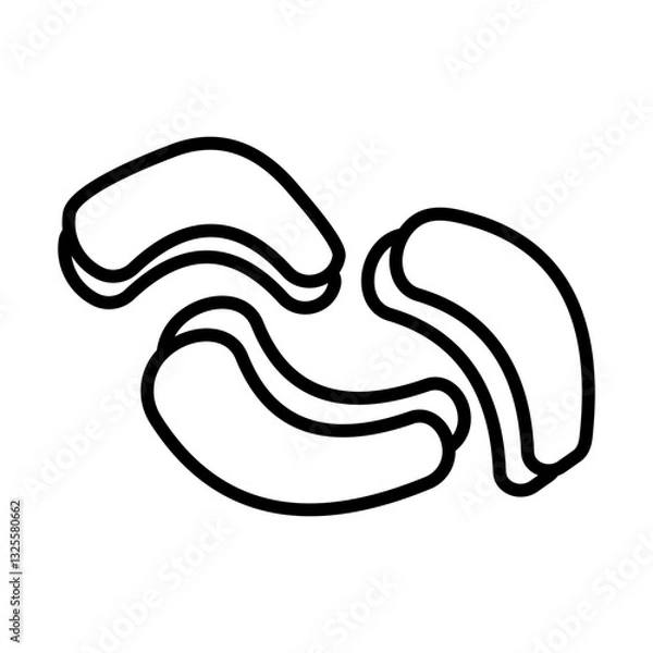 Obraz Cashew icon vector design symbol templates
