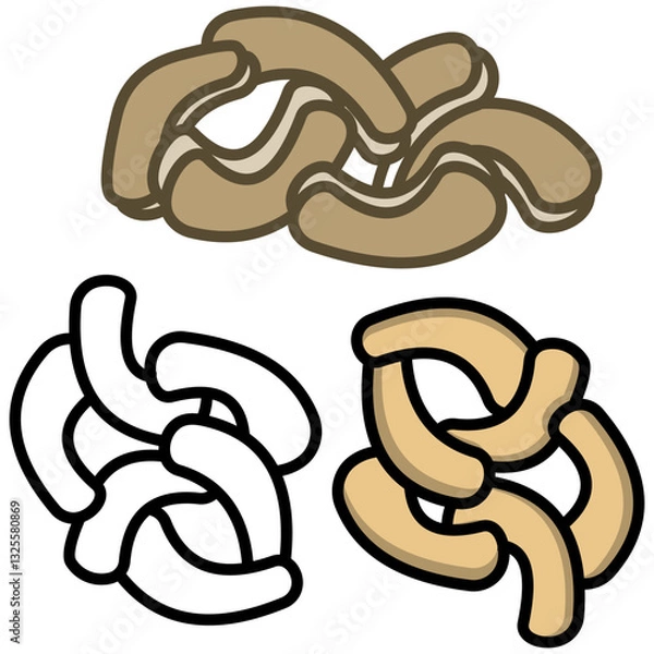 Obraz Cashew icon vector design symbol templates