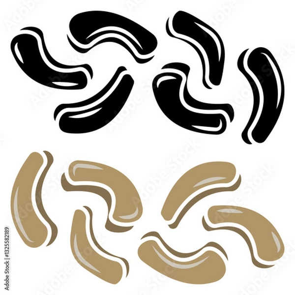 Obraz Cashew icon vector design symbol templates