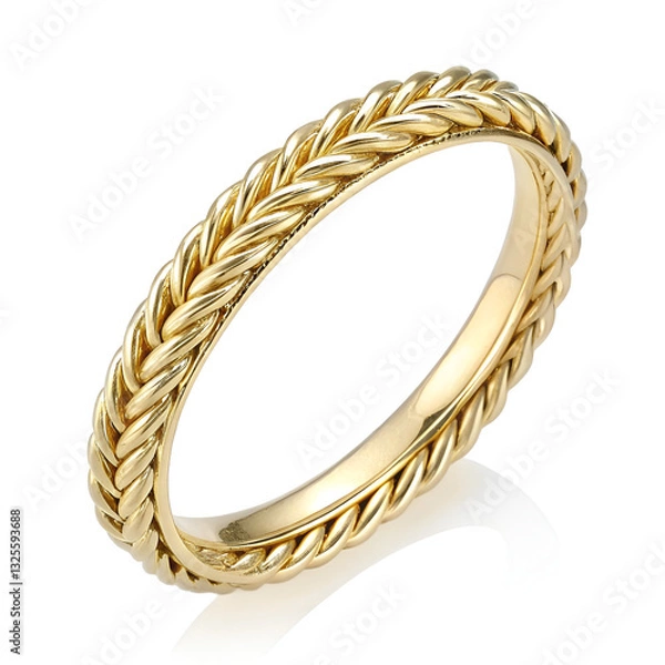Fototapeta golden ring in a basket