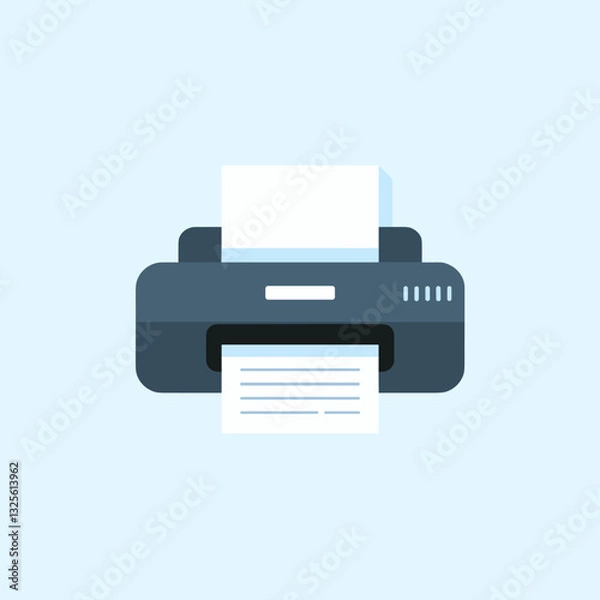 Fototapeta Business Document Printing with a Modern Printer