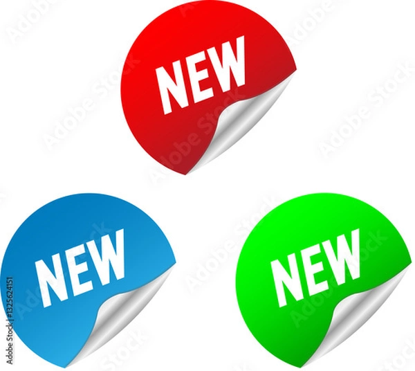 Obraz vector new stickers