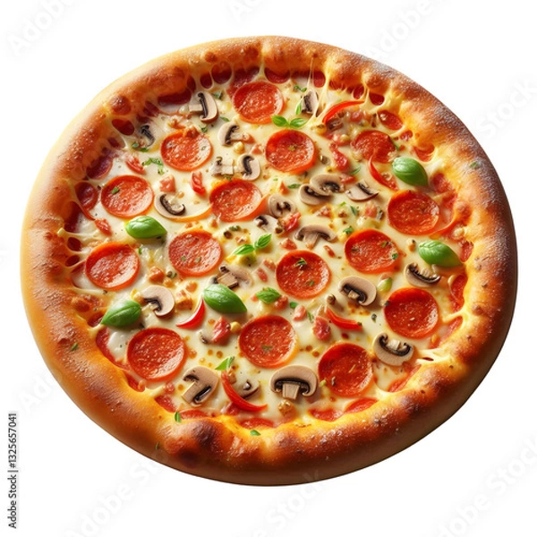 Obraz a pizza with transparent image