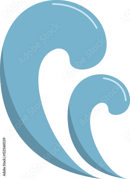 Fototapeta Decorative Wave Design Element Set
