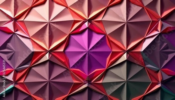 Fototapeta Abstract geometric shapes forming a complex, repeating pattern , pattern, decorative