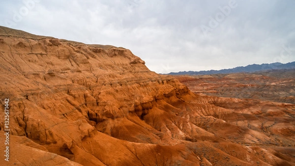 Obraz beautiful sandy red mountains. desert