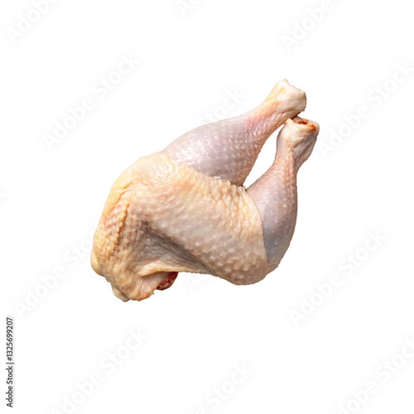 Obraz raw chicken isolated on white