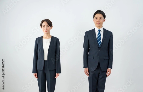 Fototapeta 希望を持つビジネスマン二人