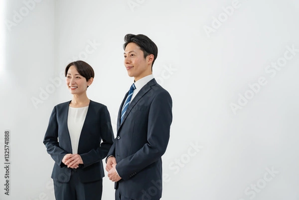 Obraz 希望を持つビジネスマン二人