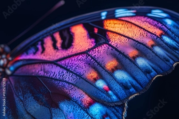 Fototapeta Close-up of Colorful Butterfly Wing