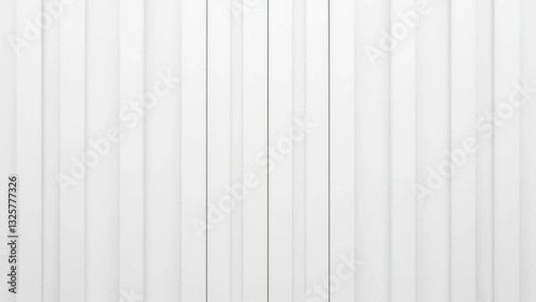 Obraz White board and batten siding with vertical panels creating a clean, modern look