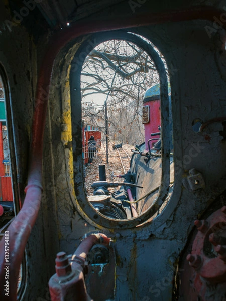 Obraz old steam locomotive