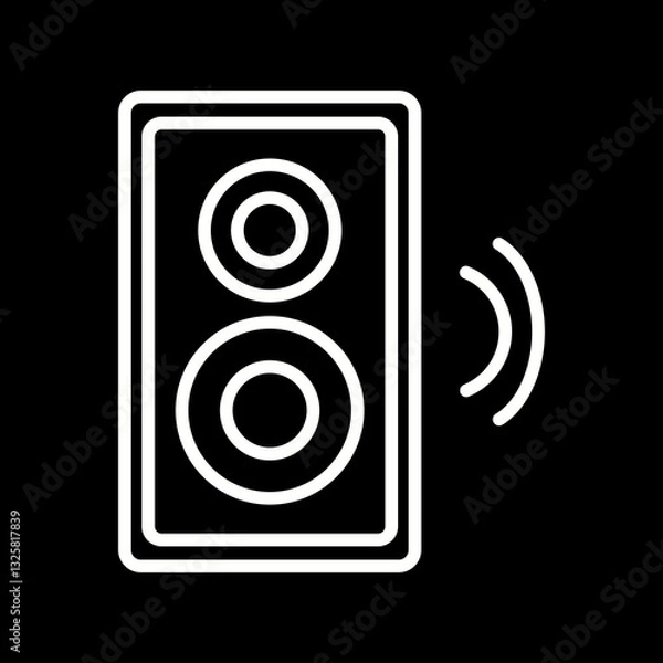 Fototapeta Speaker Vector Icon