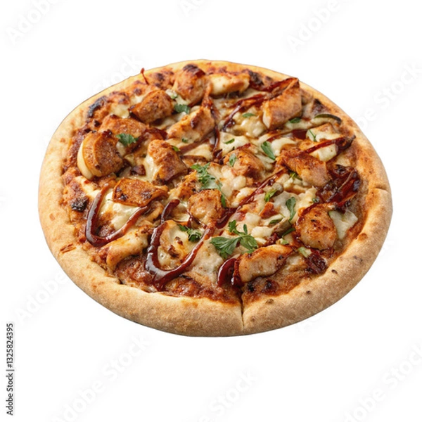 Fototapeta pizza isolated on white background