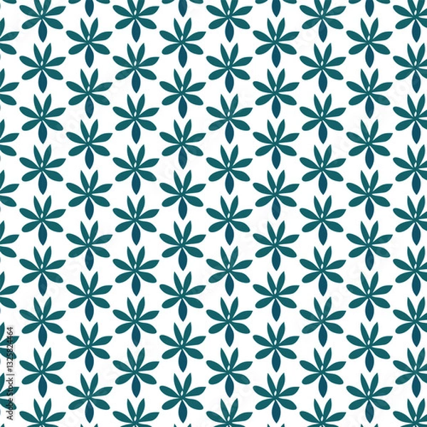 Fototapeta vector seamless pattern with flowers