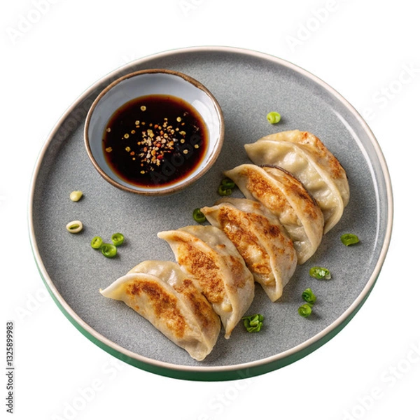 Obraz A delicious serving of gyoza
