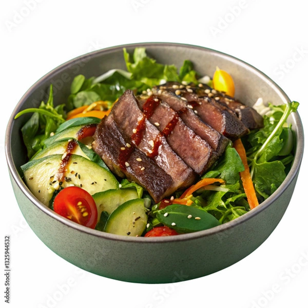 Obraz beef steak with vegetables