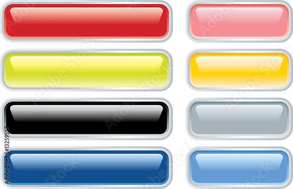Fototapeta long glossy buttons