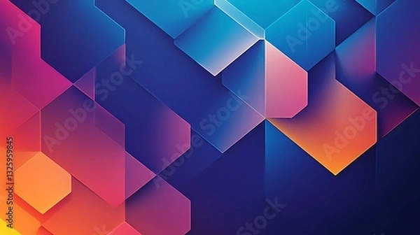 Obraz Abstract geometric shapes pattern background