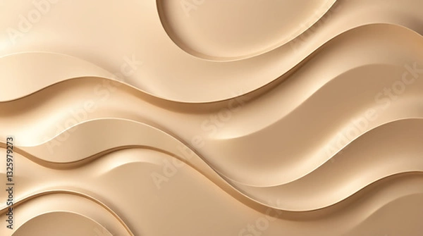 Fototapeta Generative AI a simple, minimalist, and elegant wallpaper design featuring soft, wave-like patterns or subtle geometric textures, professional and modern background, cool simply elegant wallpaaper