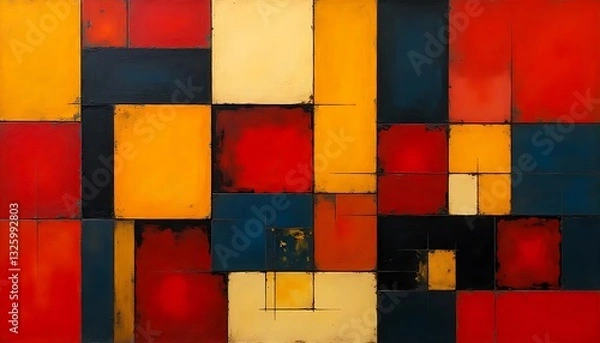 Fototapeta Dynamic Geometry: A Playful Exploration of Colors