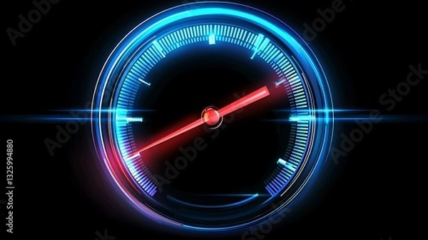 Fototapeta High-speed digital speedometer (1)