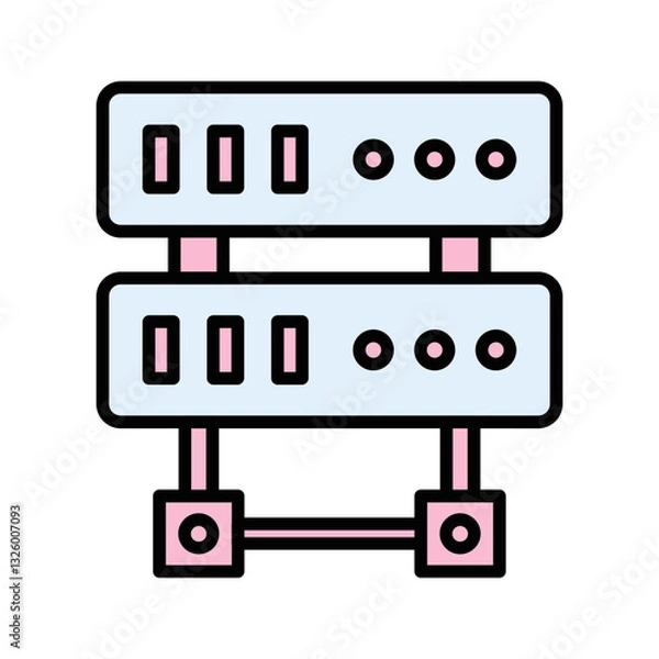 Fototapeta Server Vector Icon