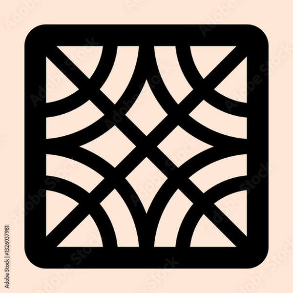 Fototapeta Elegant Geometric Laser Cut Patterns for Decorative Interior Design