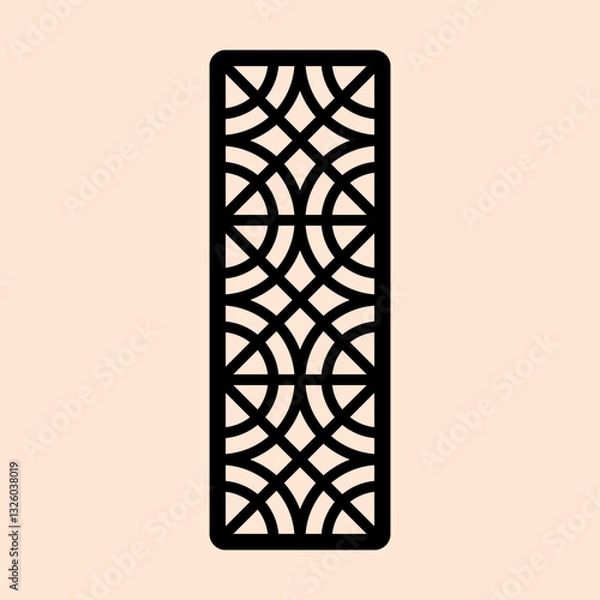 Fototapeta Intricate Architectural Screens with Seamless Circular Geometric Patterns