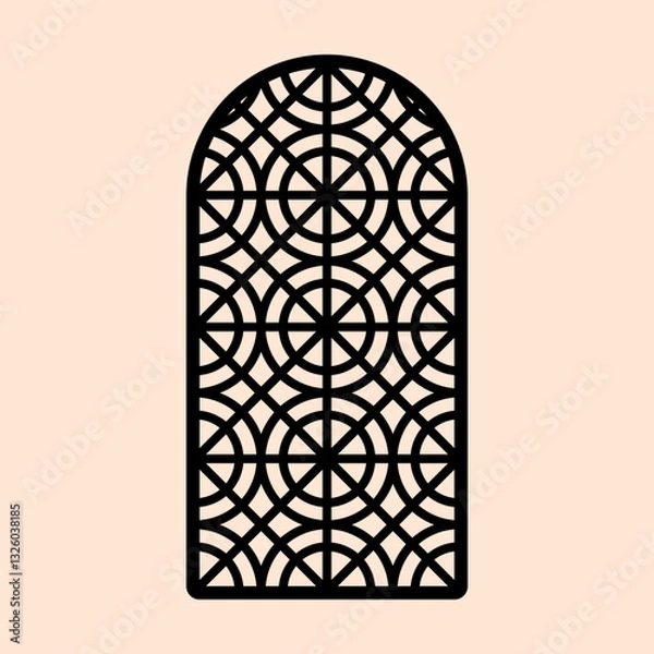 Fototapeta Islamic Inspired Geometric Patterns for Contemporary Architectural Screens
