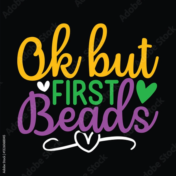 Fototapeta Ok but First Beads