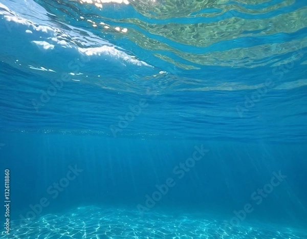 Obraz 물 배경, 수영장 물 속 질감.