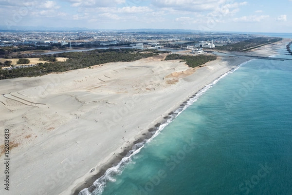 Obraz 中田島砂丘・静岡県浜松市・日本の砂丘