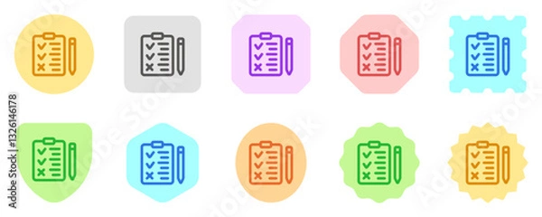 Fototapeta Editable task, checklist vector icon. Part of a big icon set family. Perfect for web and app interfaces, presentations, infographics, etc