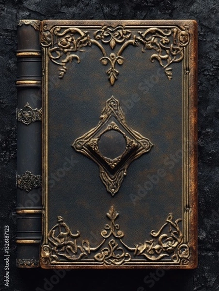 Fototapeta Old book with intricate design