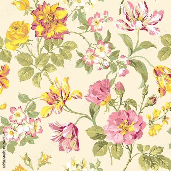 Obraz seamless pattern with flowers