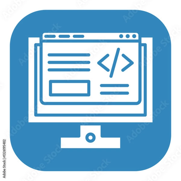 Obraz Backend Development Icon