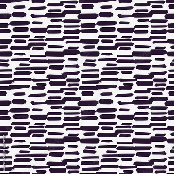 Obraz Abstract seamless pattern with graphic brushstrokes lines
