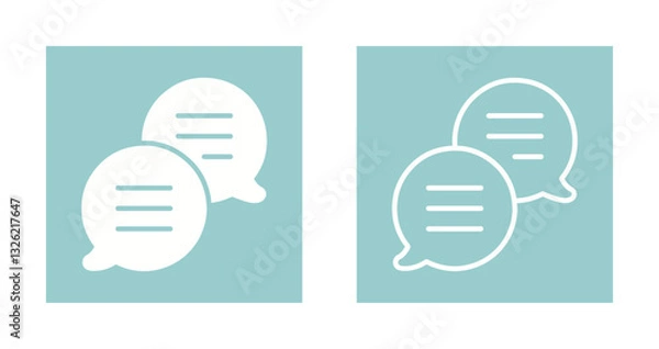 Obraz Live Chat Icon Design